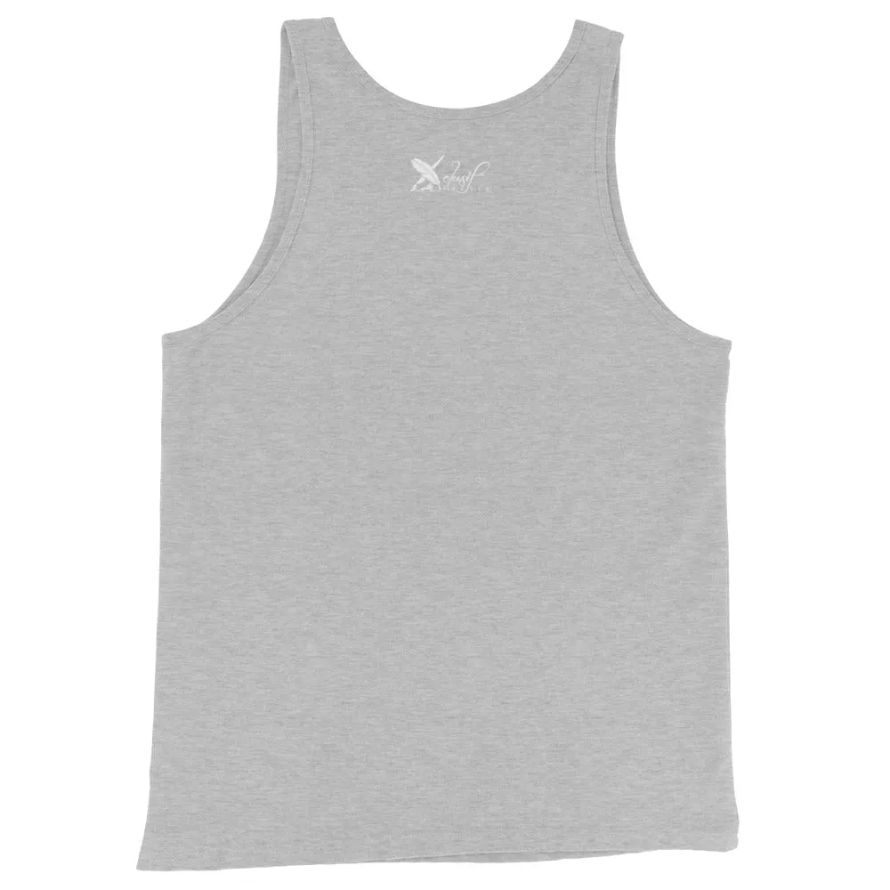 XCLUSIF POETIX WHITE LOGO Unisex Tank Top