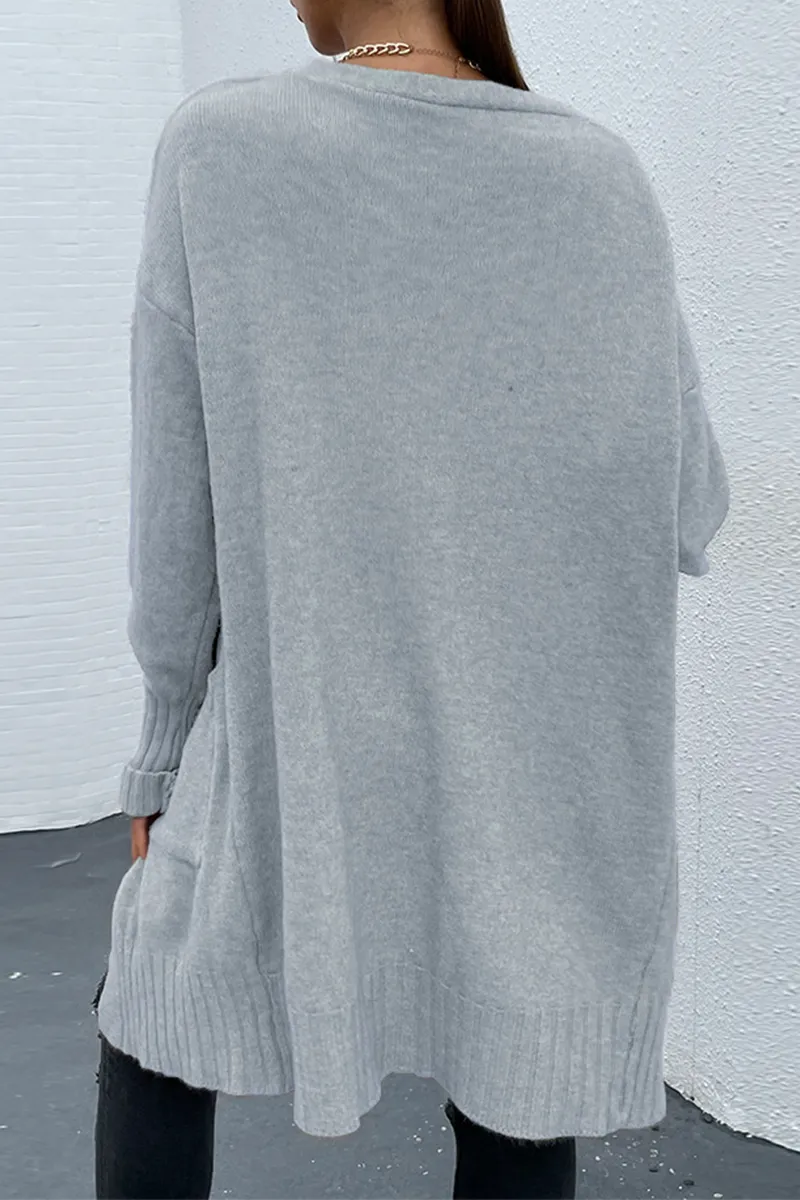 Xieyinshe Casual Solid Patchwork Pocket Tops