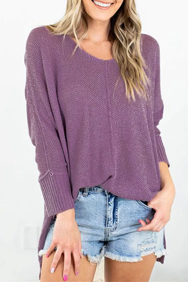 Xieyinshe Casual Solid Split Joint Tops