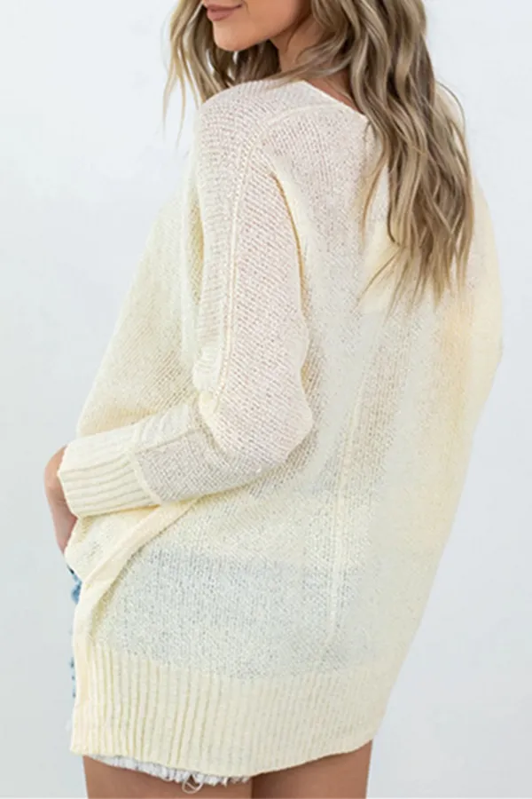 Xieyinshe Casual Solid Split Joint Tops