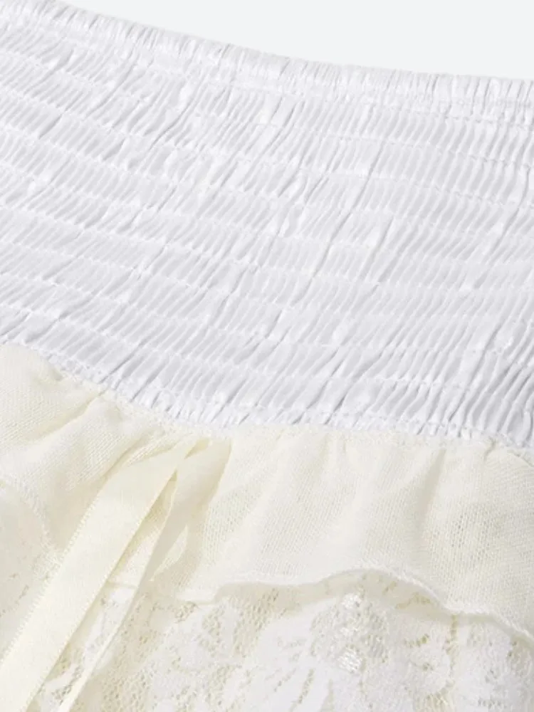 Y2K Layered Ruffled Mini Skirt