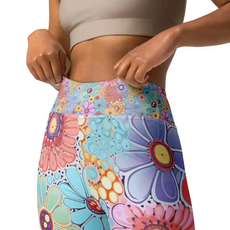 Yoga Flower Workout Leggings