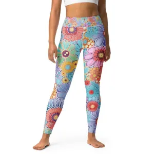 Yoga Flower Workout Leggings