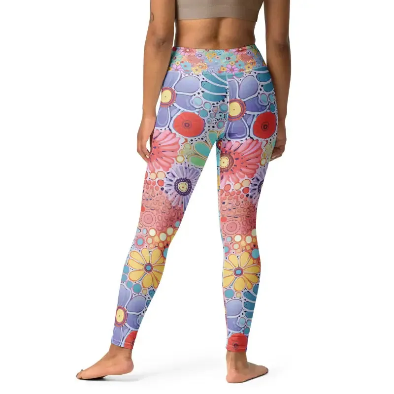Yoga Flower Workout Leggings
