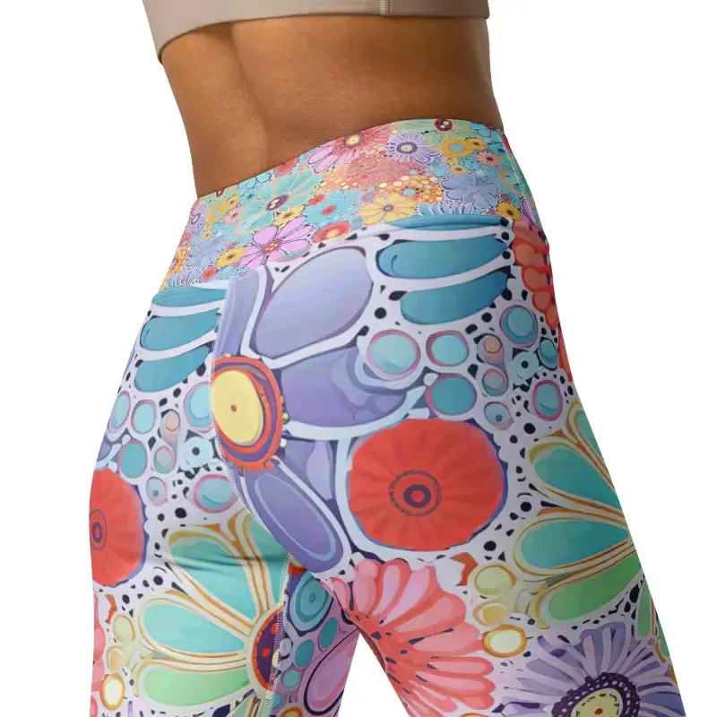 Yoga Flower Workout Leggings