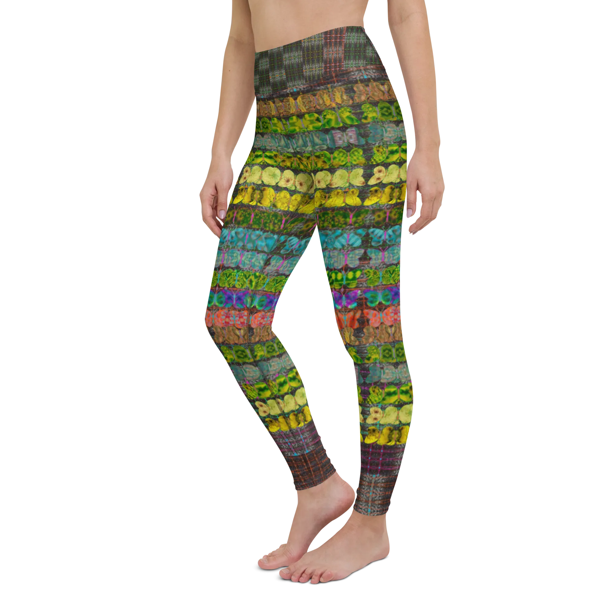 Yoga Leggings (Her/Muliebris)(Butterfly Glade Tree Link Pride Stripes) RJSTHs2022 RJS
