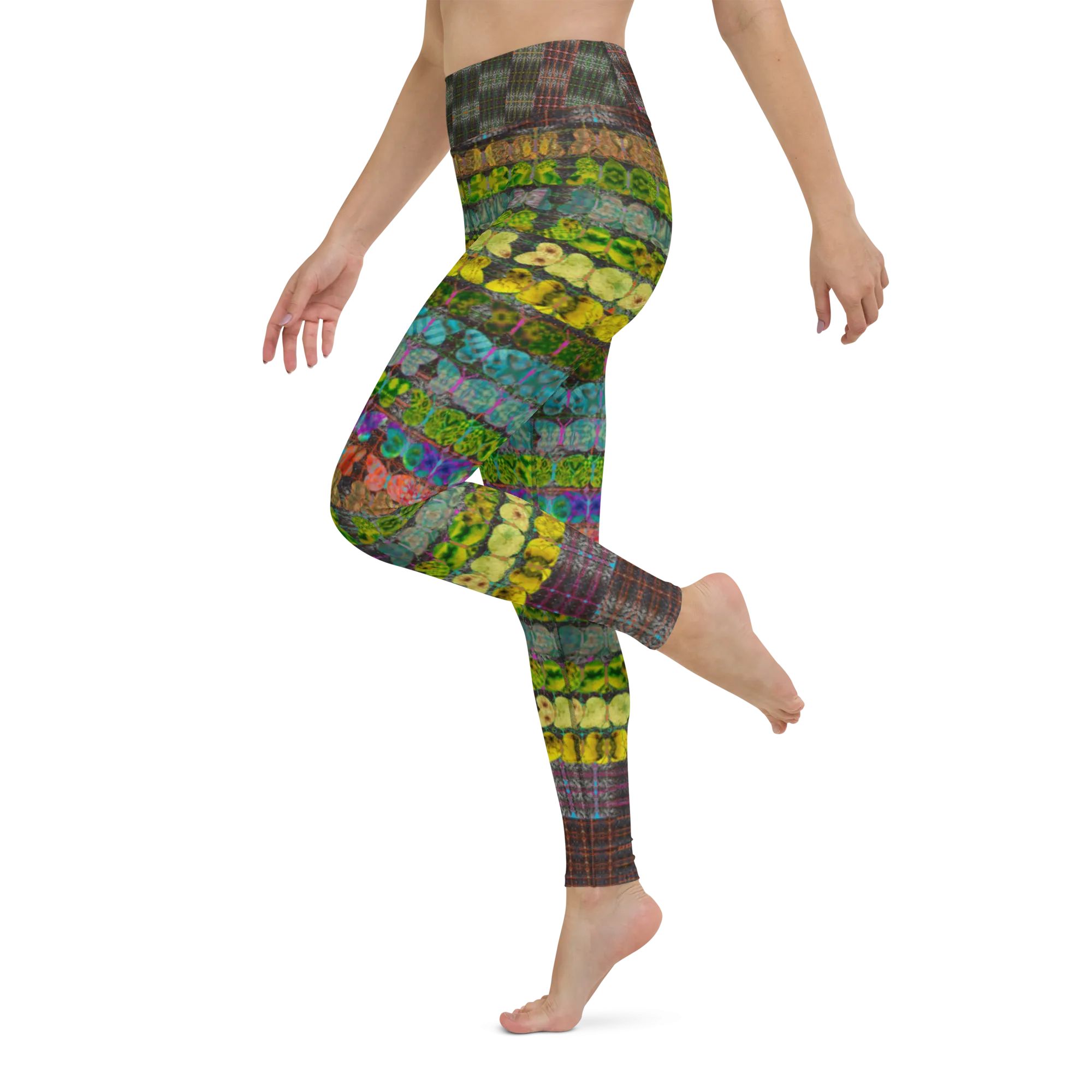 Yoga Leggings (Her/Muliebris)(Butterfly Glade Tree Link Pride Stripes) RJSTHs2022 RJS