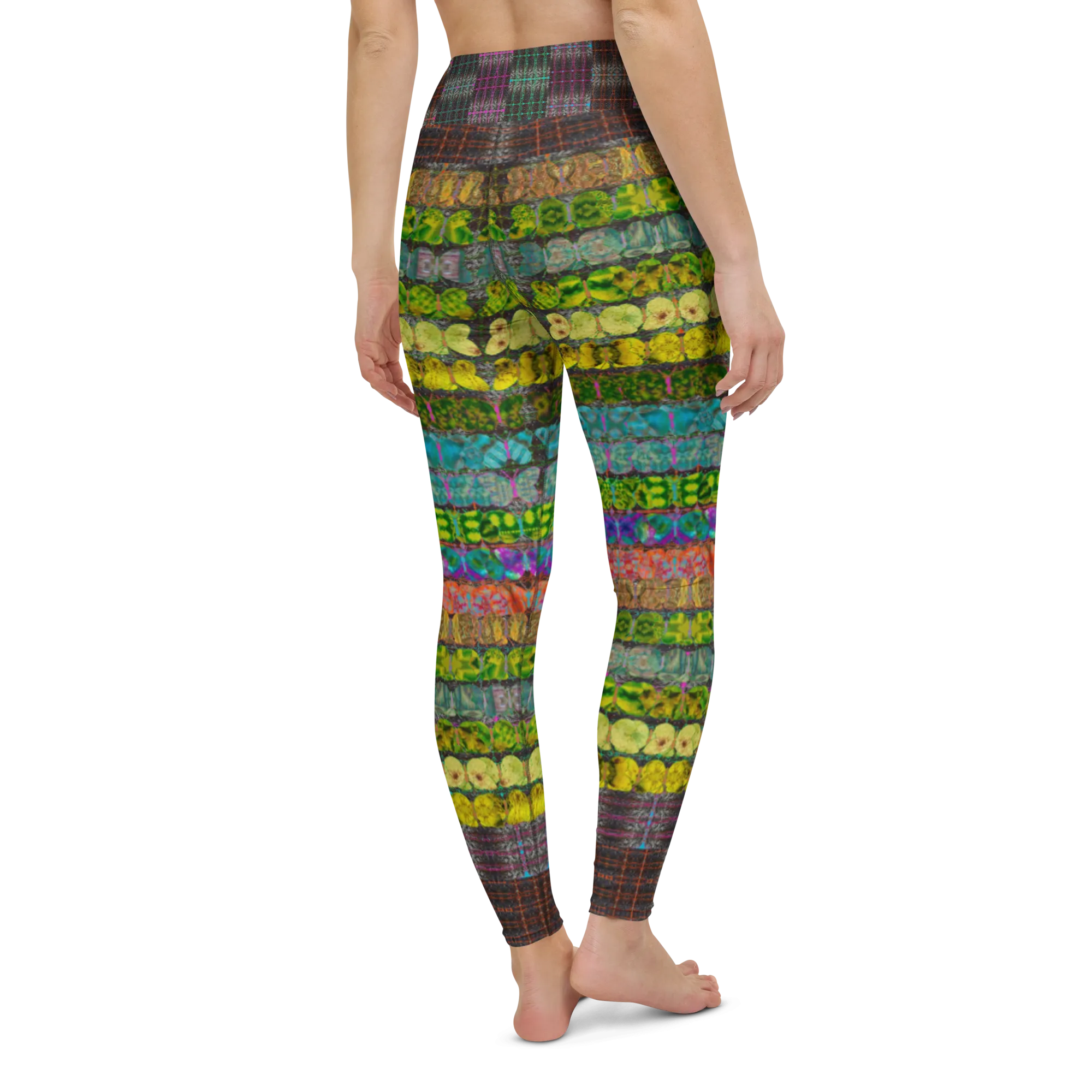 Yoga Leggings (Her/Muliebris)(Butterfly Glade Tree Link Pride Stripes) RJSTHs2022 RJS
