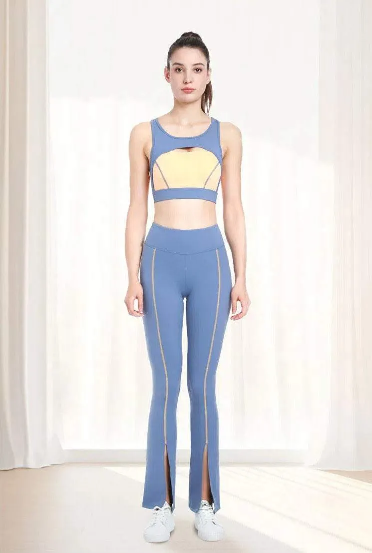 Yoga Sets with Bra and Flare Pant
