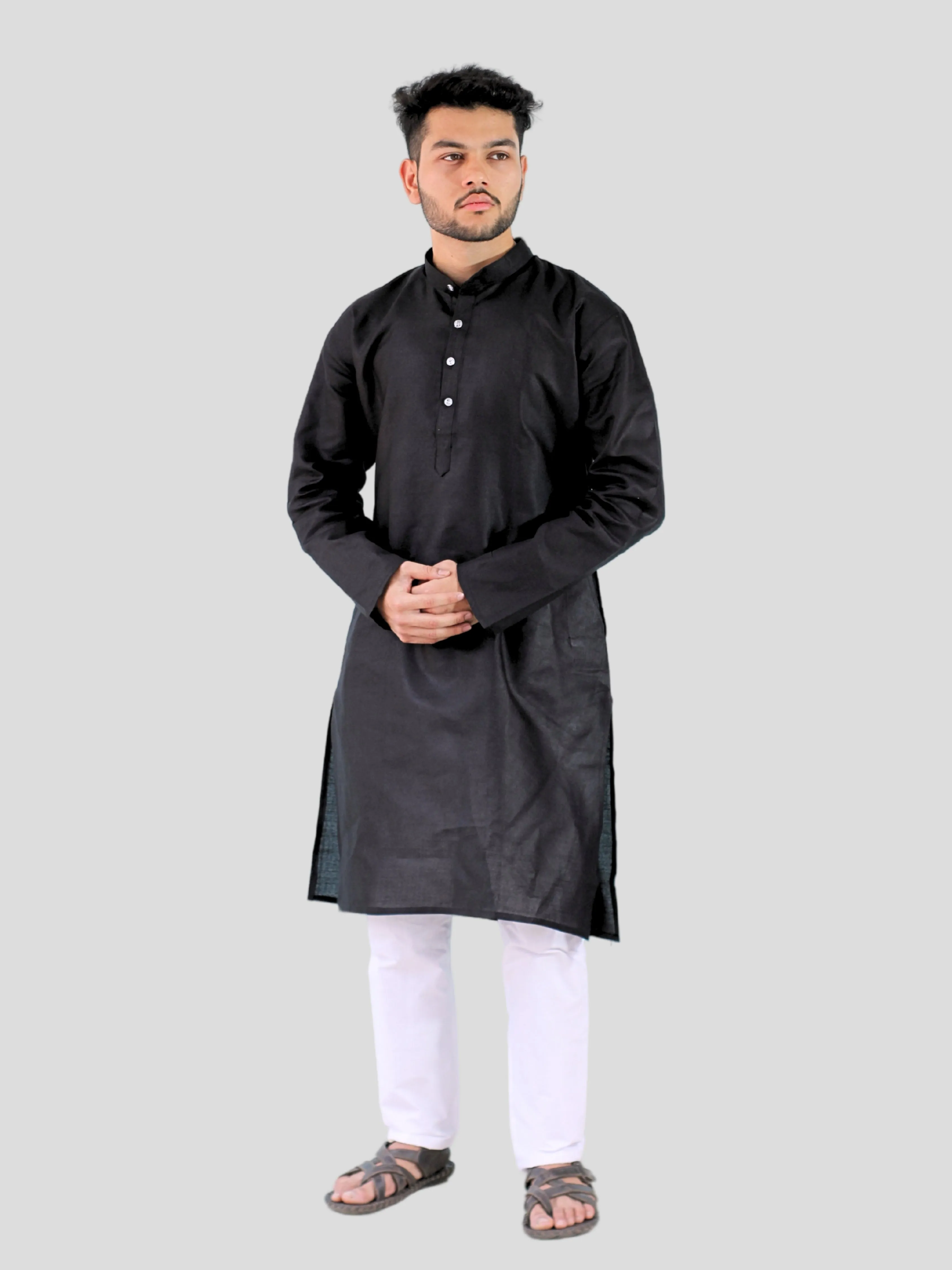 Youth Robe Men's Kurta Pajama Set (Black)