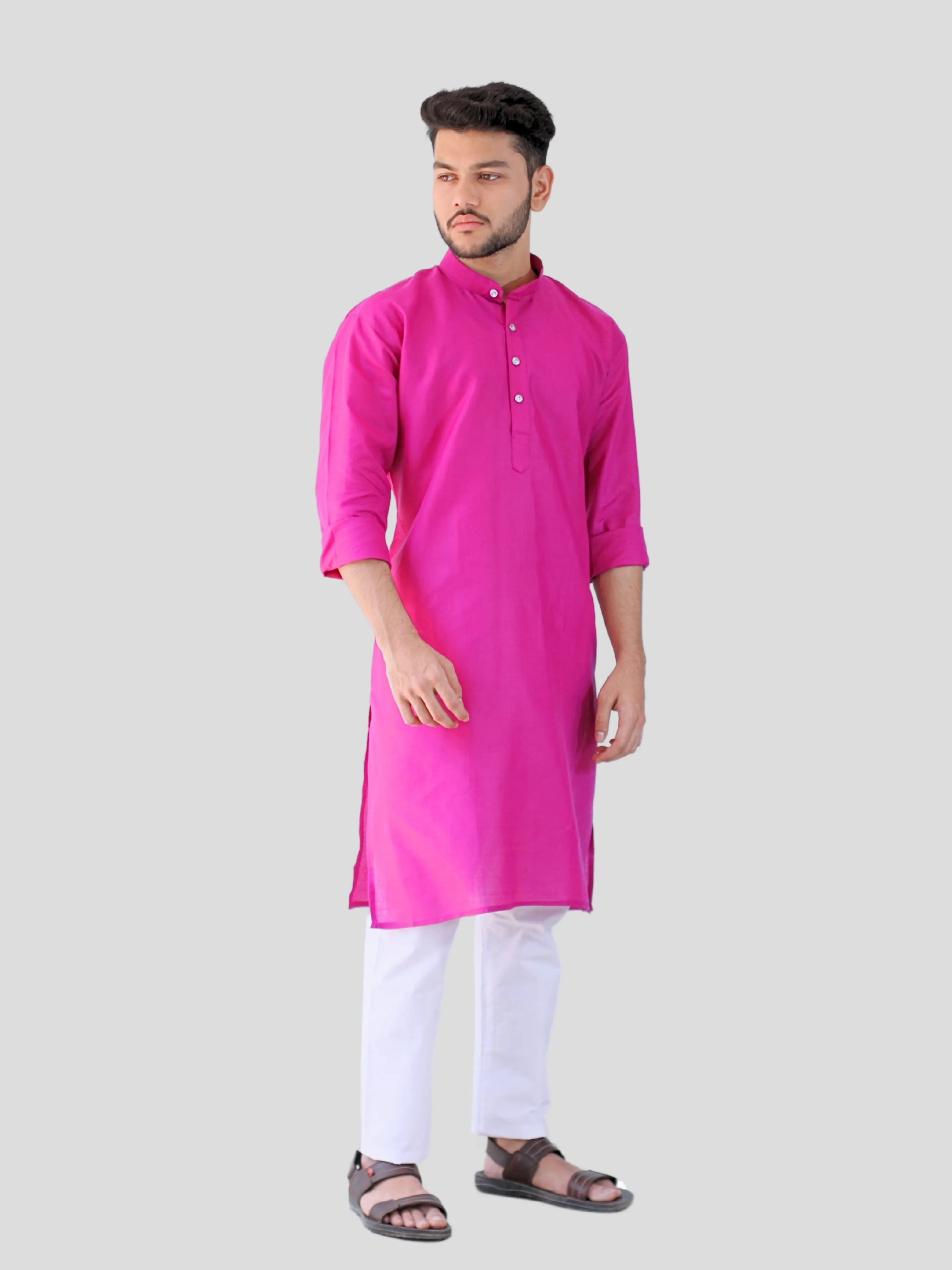 Youth Robe Men's Kurta Pajama Set (Magenta)