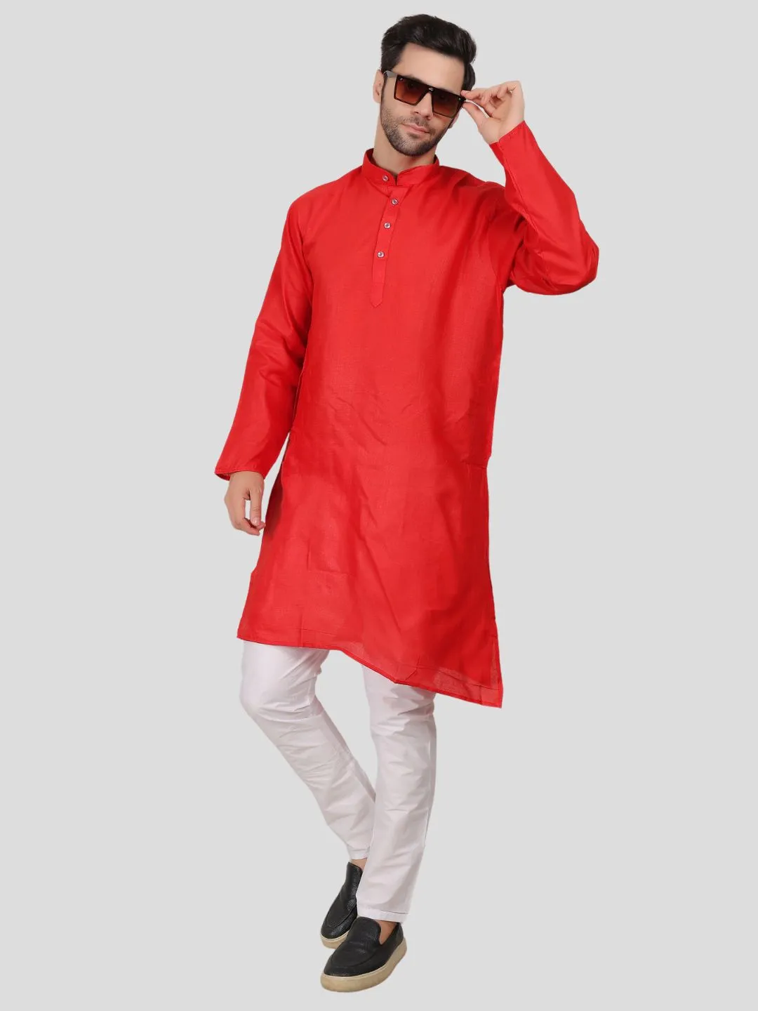 Youth Robe Men's Kurta Pajama Set (Red)