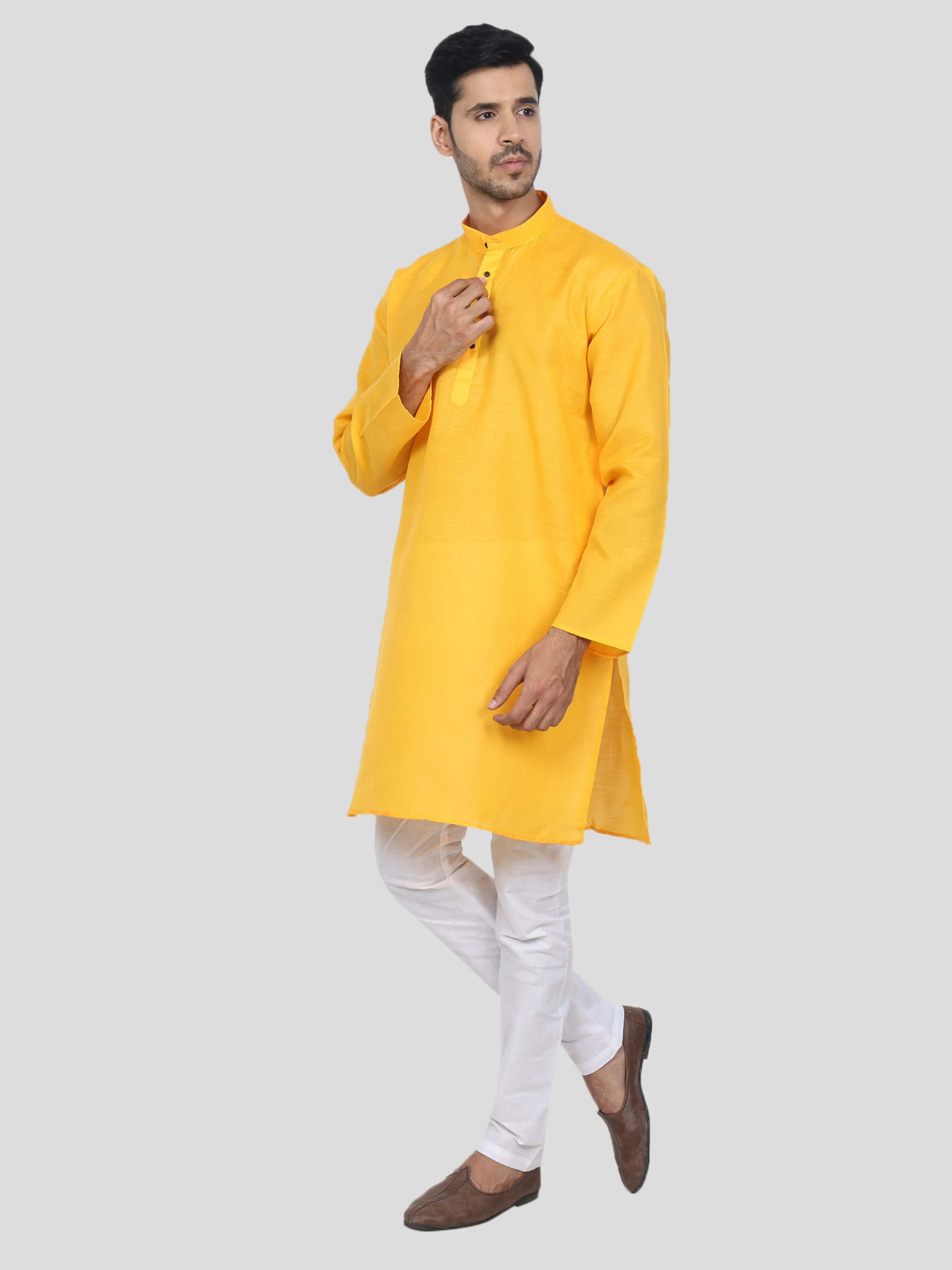 Youth Robe Men's Kurta Pajama Set (Yellow)