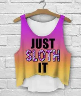 ZHBSLWT multicolor T-Shirts 3D Print women tank tops & camis printed sleeveless vest girls summer short crop tops irregular